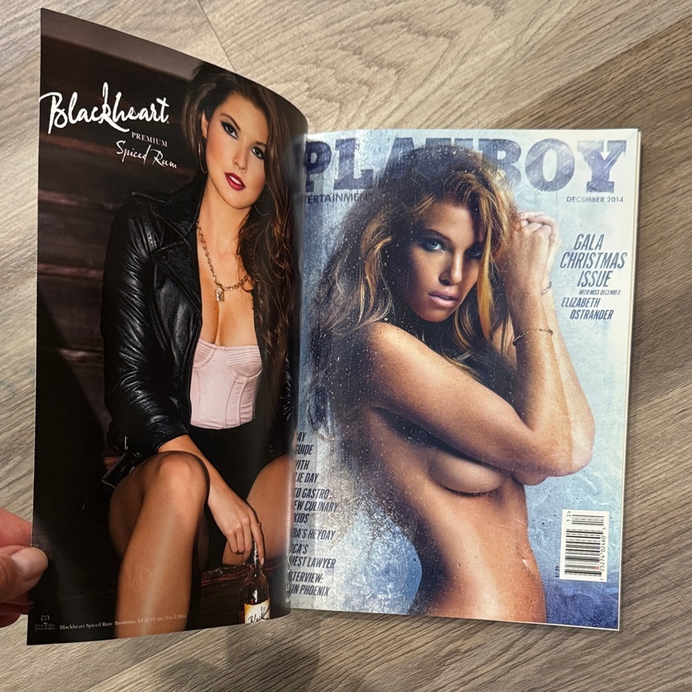 Playboy December 2014, Playmate Elizabeth Ostrander, Gala Christmas Issue